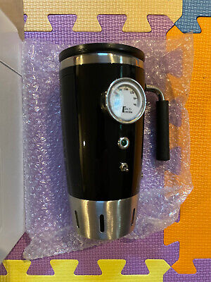 NEW Heated Travel Mug 12v by TechTools in Gloss Black new in box with 12 volt