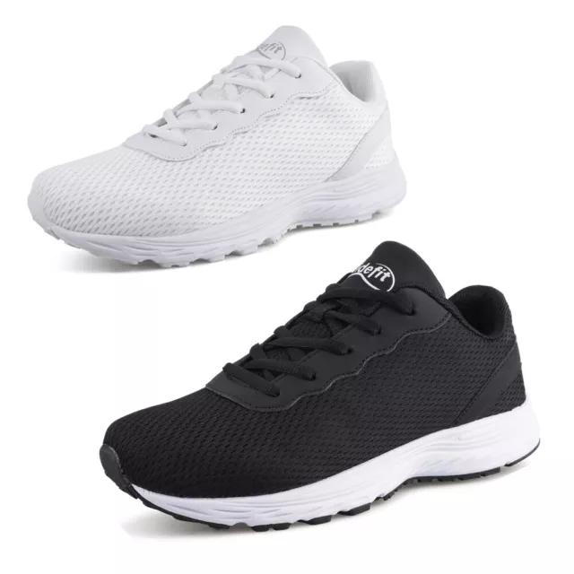 Mens Womens Extra Wide Trainers Casual Sports Running Shoes Sneakers UK Size