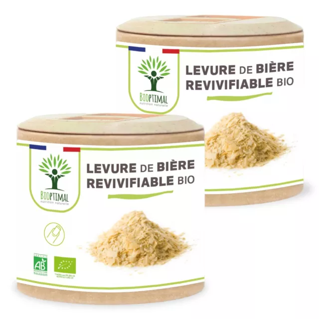 Levure de Bière Revivifiable Bio - Complément alimentaire - 120 gélules