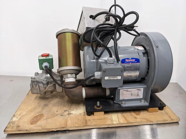 Spencer VB-003SB-001 Vortex Blower w/Asco 8215B60 shutoff valve, Automuffler ...