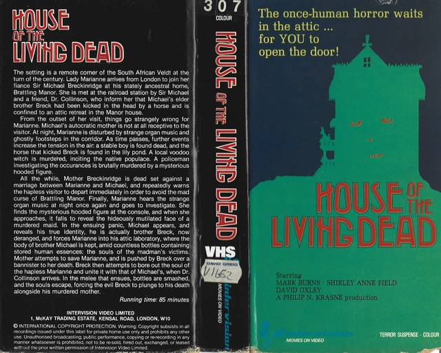 HOUSE OF THE Living Dead By Ray Austin Rare Vhs!!!!! £59.99 PicClick UK