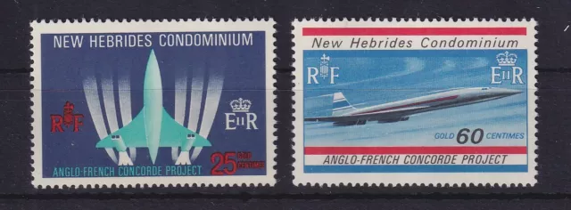 Vanuatu/Nuove Ebridi 1968 Concorde n. Michel 273-74 set completo ** / nuovo di zecca