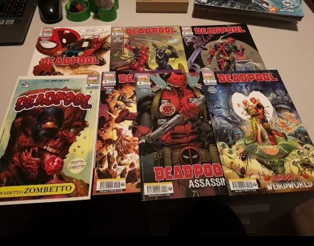 DEADPOOL Lotto 6 8 9 10 13 15 SPILLATO Marvel Panini Comics Ottimi In Italiano