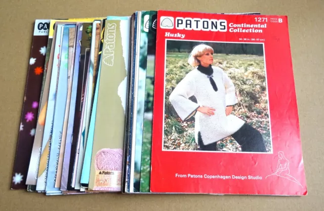 Multi-List Selection Of Patons;  Lady’s   Knitting Patterns (F)
