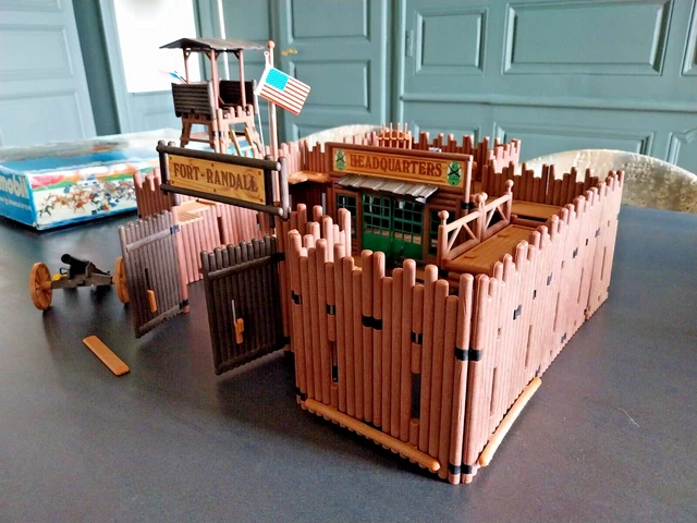 Playmobil Fort Randall – Années 80 – Univers Western – Avec Boîte D'origine
