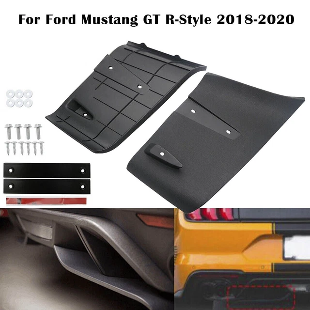 Diffusor Sch??rze Volantfolie 1 Paar ABS Bausatz Ersatz Kit Mattschwarz