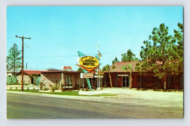 Postcard South Carolina Florence SC Cadillac Motel 1970s Unposted Chrome