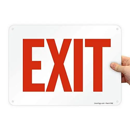 "exit" Sign 10" X 14"