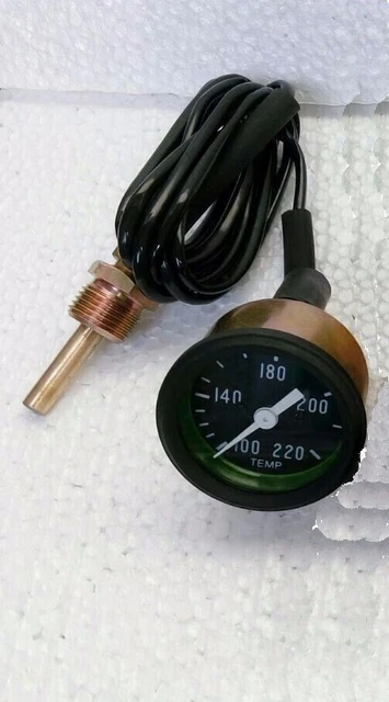 Termometro Analogico Auto Da 58mm - Indicatore Temperatura Meccanico Con Adesivo, GUMEI - Foto 6