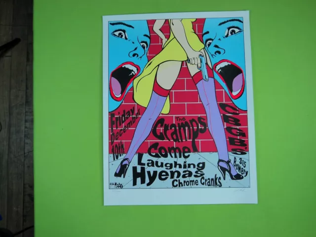 Lindsey Kuhn - 1993 - The Cramps Concert Poster Lindsey Kuhn - 1993 - The Cramps Concert Poster