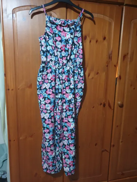 Girls floral Jumpsuit - Age 10- 11 years