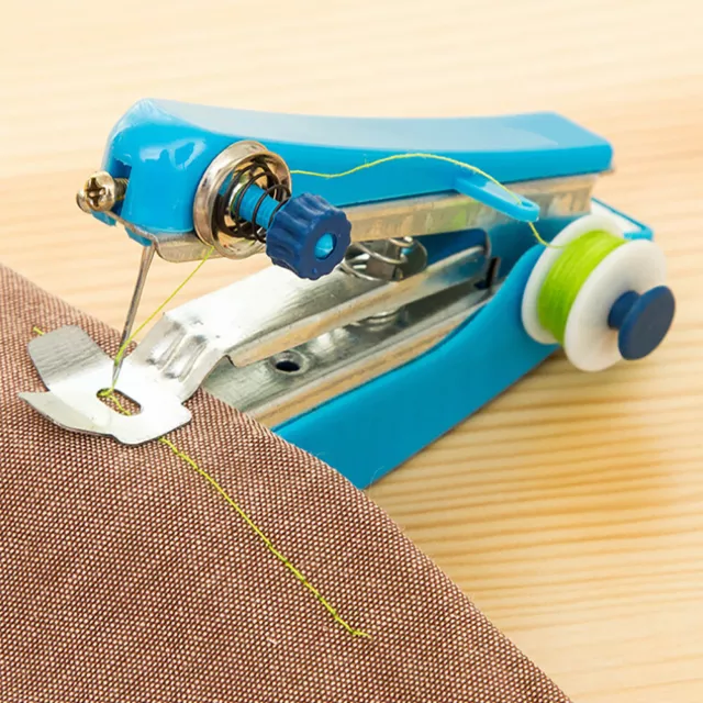 Mini máquina de coser inalámbrica portátil puntada de mano ropa para el hogar nueva