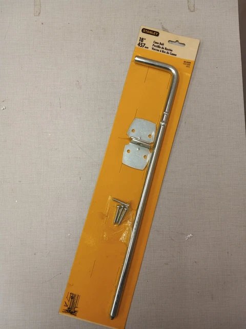 18" Cane Bolt Hardware for Gates Stanley #53-2528 Zinc Plated Factory New