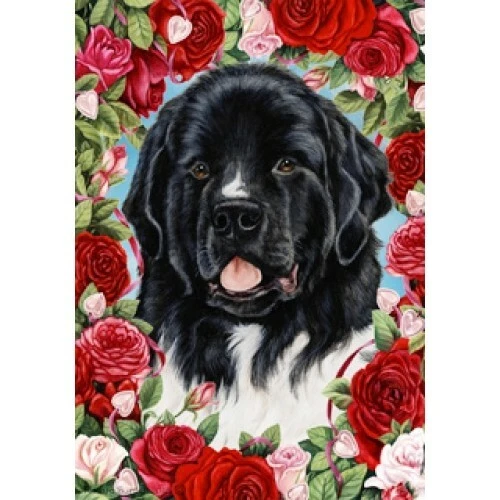 Roses Garden Flag - Landseer Newfoundland 192411