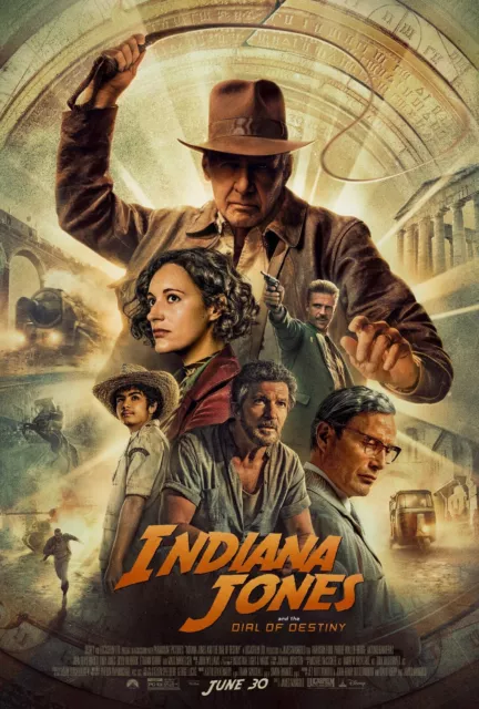 Indiana Jones And The Dial Of Destiny Movie Poster Film A4 A3 A2 A1 Art Print