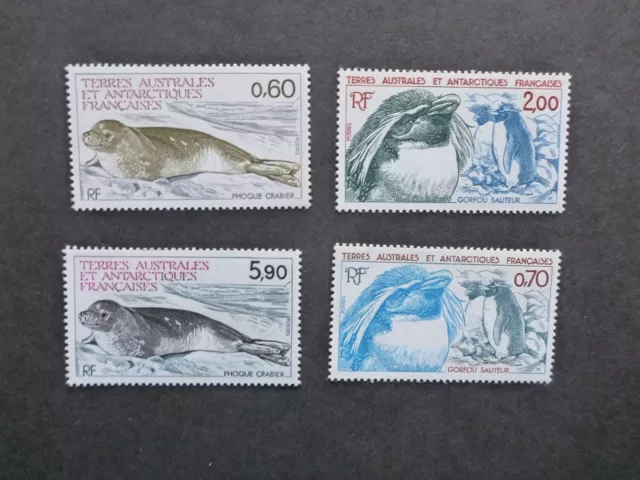 French Antarctic Territory 1984 Antarctic Wildlife Set 4 Mint Stamps