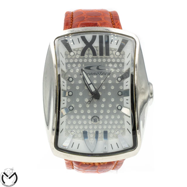 Chronotech Orologio Uomo Analogico Al quarzo con cinturino Pelle di vitello CT2050M-07