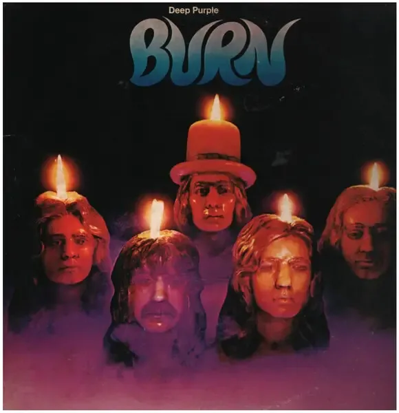 Deep Purple Burn + INSERT NEAR MINT Warner Vinyl LP