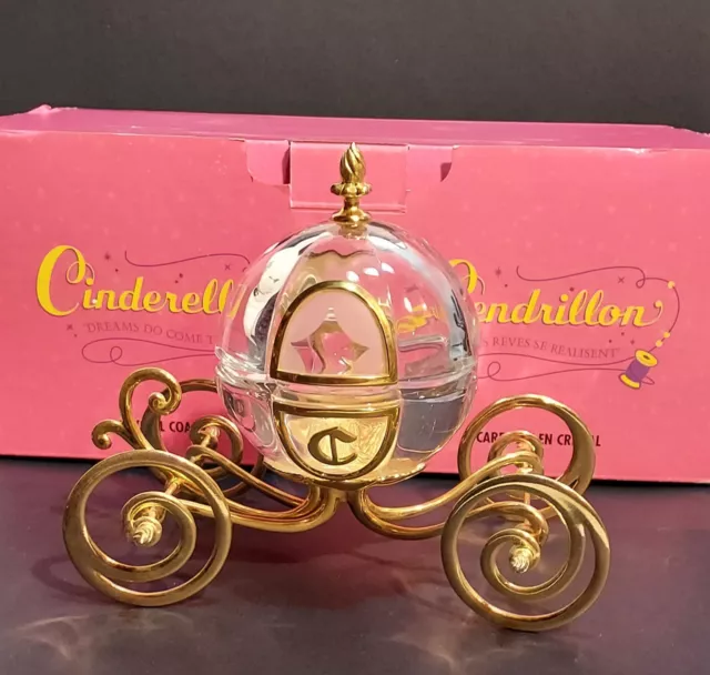 Cinderella Dreams Come True Crystal Coach The Disney Store in Original Box