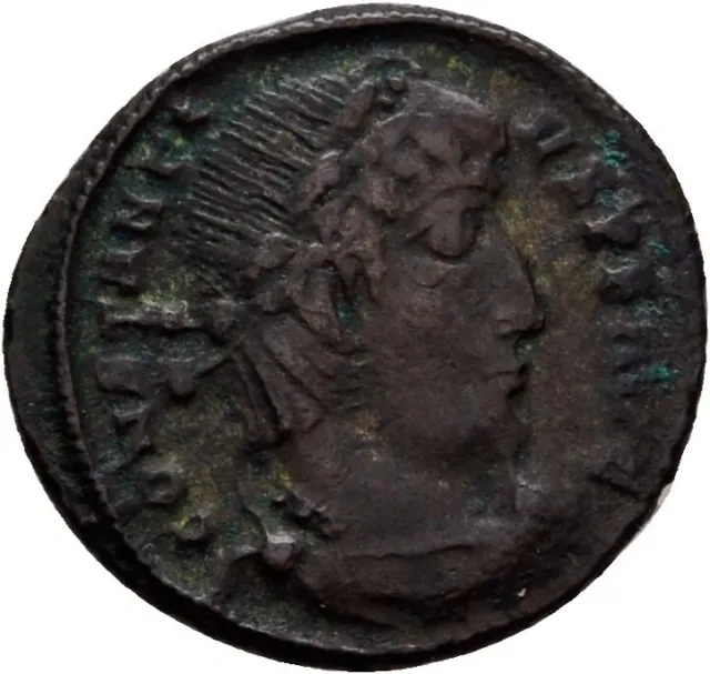 Rom Bronze Tessalonica Constantius II.  Follis  17 mm/ 1,5 g  Original  #SEX184