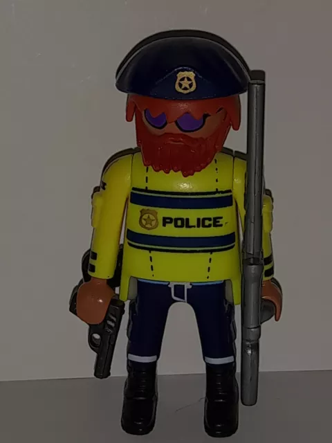 Playmobil personnage policier des montagnes commissariat fourgon voiture prison