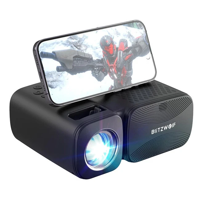 Mini proyector LCD Blitzwolf BW-V3 5000 lúmenes 1080P HDMI USB AV fundición