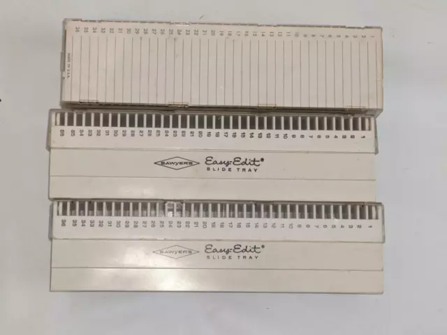 3 x Sawyers Easy Edit Slide Trays    - holds 36 x 35mm slides  each