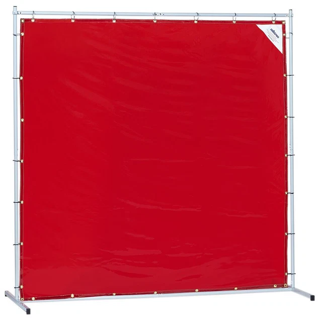 Sellstrom Welding Curtain with Frame - 6'x8' - Orange - S97333