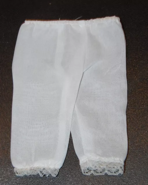 Alte Unterhose Puppenhose  für antike  kleine Puppe  Länge ca.16,5 cm mit Spitze