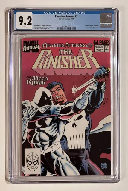 The Punisher Annual #2 CGC 9.2 - 1st battle between MoonKnight & Punisher