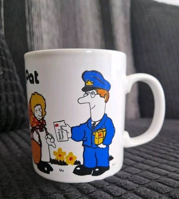 Postman Pat Tableware VINTAGE 1988 POSTMAN Pat Mug Coloroll Tableware Woodland Animations 80s ...
