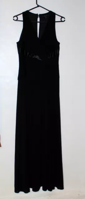 Long Ladies Black Dress Size 10 by COAST Stunning Party Cruise Wear Evening .