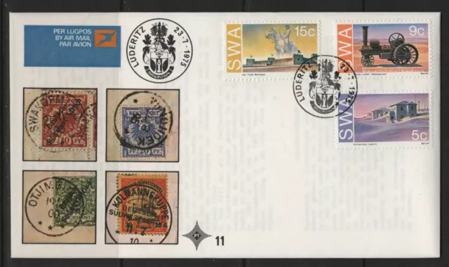 SWA 1975 FDC 1975 Historic Memorials from German Colonial Times Kolmanskoop