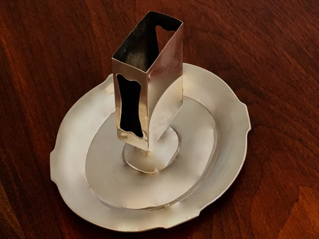 - Theodore B Starr Sterling Silver Matchbox Stand & Ashtray Combined No Monogram