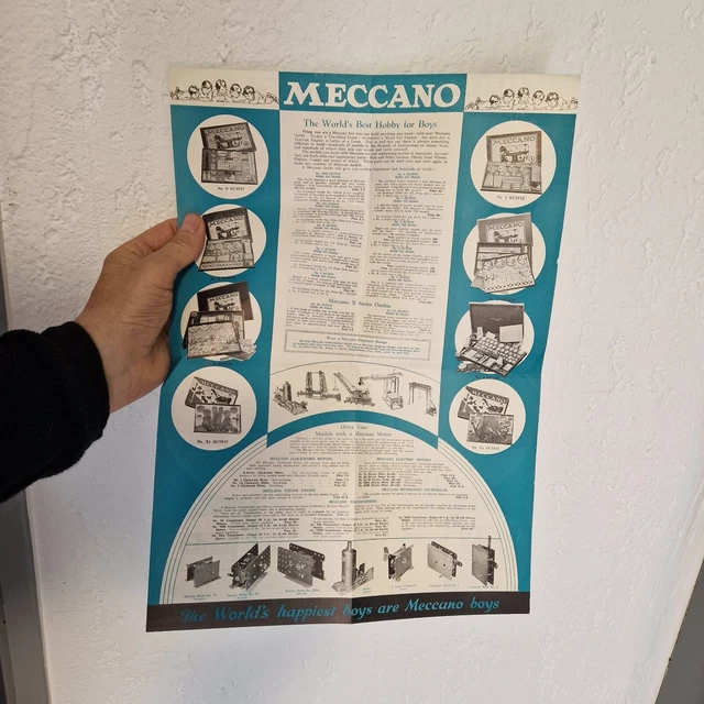 Affiche Meccano 1971 - Concours Méccano De Poche - 30x40 Cm - Bon état