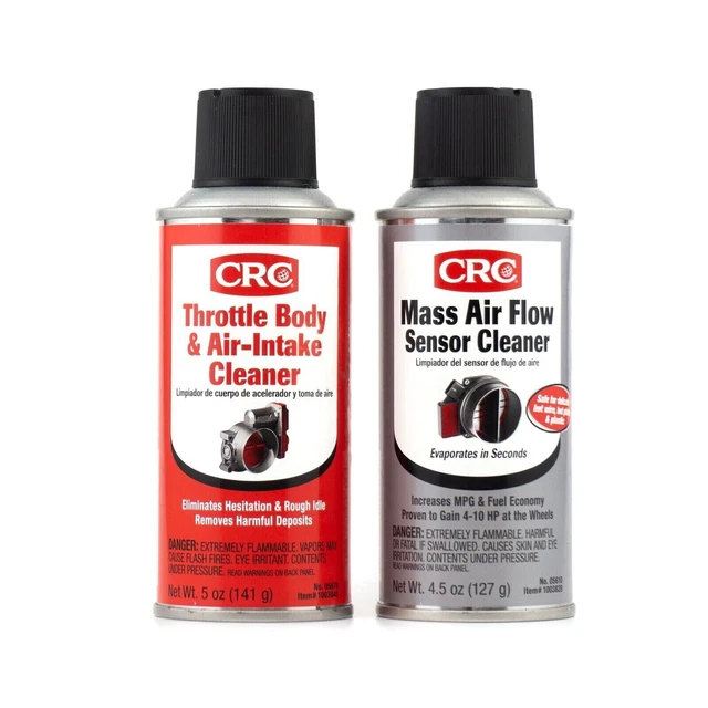 CRC 05111 MAF Mass Air Flow Sensor & Throttle Body Intake Cleaner Twin Pack Kit
