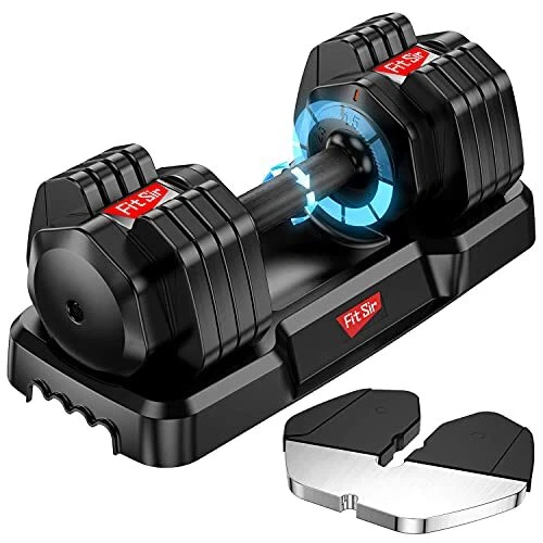 Single Adjustable Dumbbell 55LB,  Weights Dumbbells Set 15~55lb Home Gym