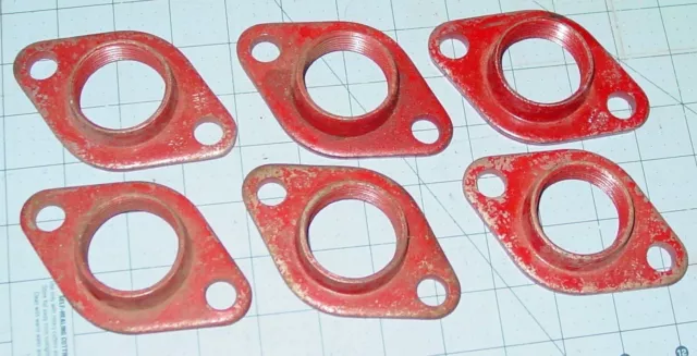 Bell & Gossett P03 250 1-1/4" NPT Red Pump Circulator Flange Parts Lot Of 6 USA