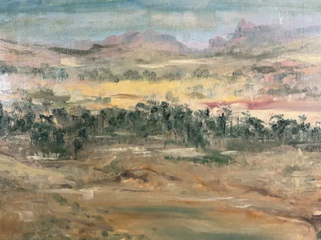 Gebhard DUVE (1899-1977) ÖLGEMÄLDE LANDSCHAFT 92x61cm