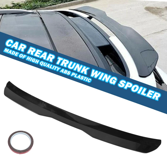 BLACK CAR REAR Trunk Wing Spoiler Roof Boot Lip Splitter Universal Fit