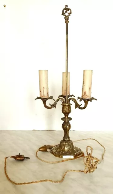Lampe de chevet ancienne bronze ou laiton