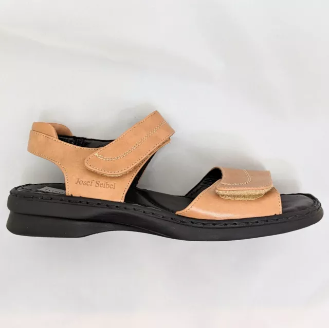 Josef Seibel Debra 39 (8) Comfort Fit Sandals Fully Adjustable Brown Hook & Loop 3