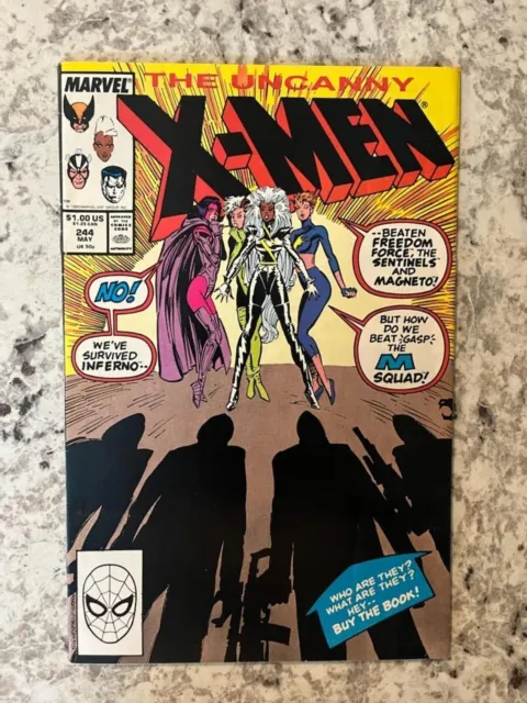 The Uncanny X-Men #244 1st App Jubilee 1989 Marvel Comics Copper Age MCU VF/NM
