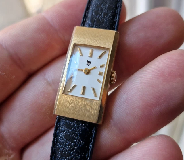 Montre LIP Mécanique Ancienne - Mouvement Manuel - Bracelet Cuir - Occasion Fonctionnelle
