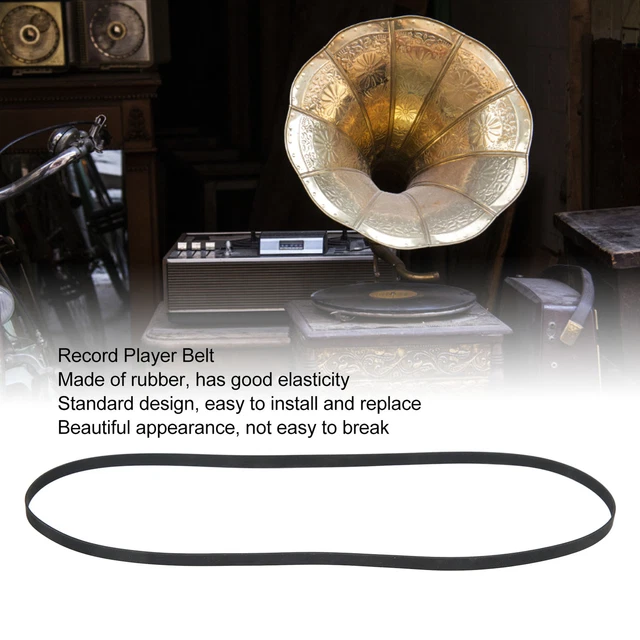 BLACK RECORD PLAYER Turntable Belt Replacement Rubber Recorder Drive