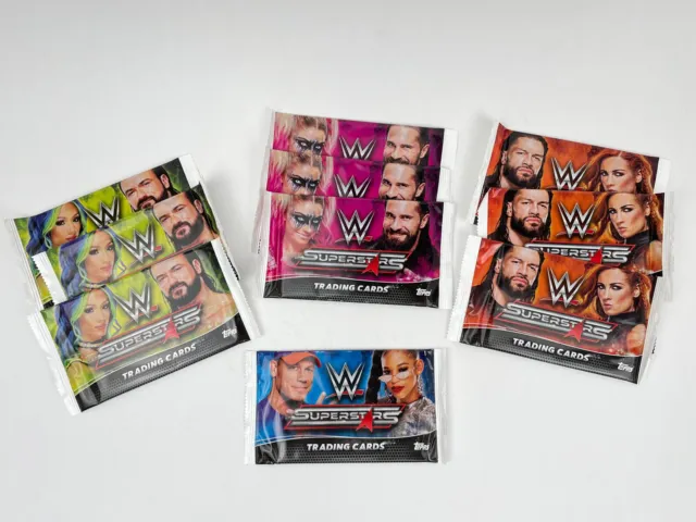 Carte collezionabili WWE Superstars - 10 confezioni - nuove