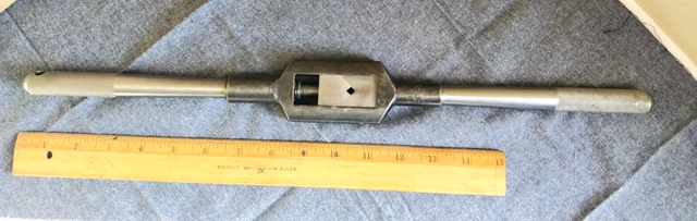 Excellent GTD Greenfield no. 7 Large Tap Wrench/Handle  19" USA