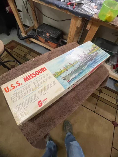 Sterling Models USS Missouri BB-63 Battleship Kit-Original Condition/ Complete!