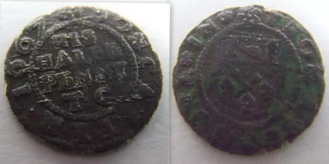 17th Century His Halfpenny Token 1667 (Unpriced in Dickinson)