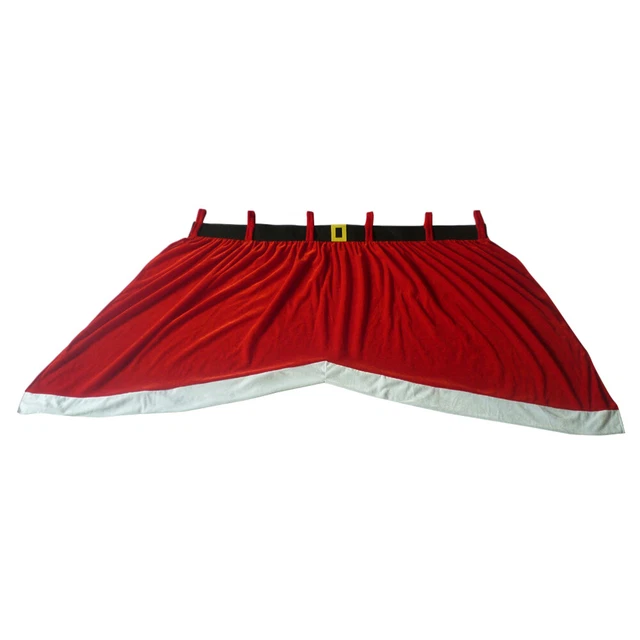 Cantonnière Rideau Cuisine Carreaux Rouge Blanc 140x38 Cm - Valance Vichy Bordeaux Salle De Bain Café